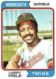 1974 Topps Baseball Cards      366     Larry Hisle